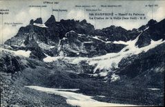 CPA Dauphine Massif du Pelvoux Le Chaine de la Meije face sud 