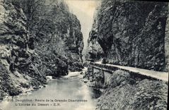 CPA Dauphine Route De la Grande Chartreuse l'Entree du Desert 