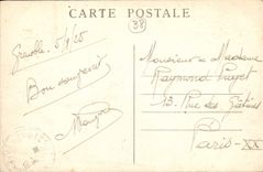 CPA Grenoble vue generale et la Chaine des Alpes 