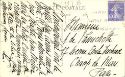 CPA Village des Pratz et l'Aiguille Verte