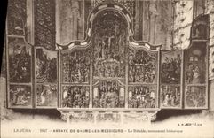 CPA Abbaye de Baume Les Messieurs Le Retable monument historique 