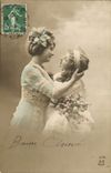 CPA Bonne Fete Femme Enfant