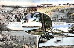 CPA Capbreton Estacade Plage Bords du Canal Plage du Bourret Canal 