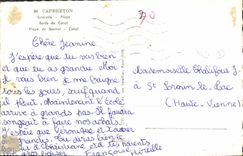 CPA Capbreton Estacade Plage Bords du Canal Plage du Bourret Canal 