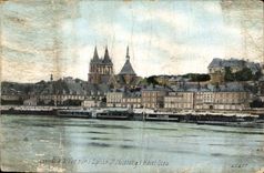 CPA Blois Vue sur l'Eglise St Nicolas l'Hotel Dieu 