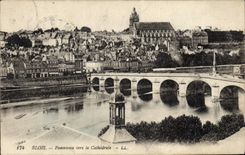 CPA Blois Panorama vers la Cathedrale 