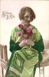 CPA Bonne Fete Femme