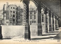 CPA Chateau de Blois Aile Louis XII la Collonade 