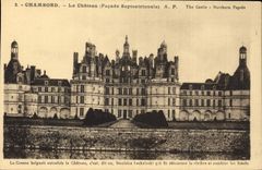 CPA Chambord Le Chateau Facade Septentrionale 