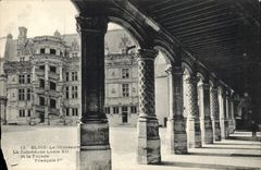 CPA Blois le Chateau La Colonnade Louis XII et la Facade Francois 