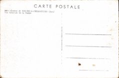 CPA Grottes de Baume les Messieurs Jura vue generale de la Vallee