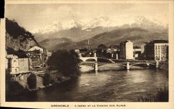CPA Grenoble l'Isere et la Chaine des Alpes 