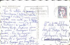 CPA Bordeaux Gironde Le Pont Sur la Garonne 