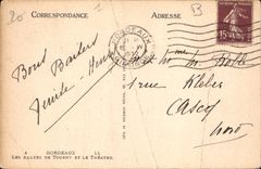 CPA Bordeaux Les Allees de Tourny et le Theatre 