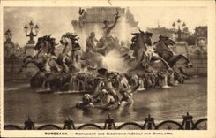 CPA Bordeaux Monument des Girondins detail Par dumilatre 