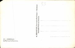 CPA Bordeaux Le Pont sur Garonne  