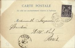 CPA Bordeaux Le Pont vue prise de la Bastide Carte 1900