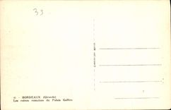 CPA Bordeaux Gironde les Ruinnes Romaines du Palais Gallien 