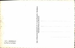 CPA Bordeaux le Pont et la Rade 