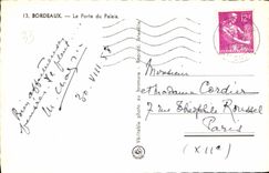 CPA Bordeaux La Porte du Palais 