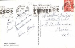 CPA Bordeaux La Place des Quinconces 