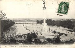 CPA Bordeaux Le Monument des Girondins Groupe Nord 