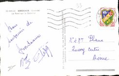 CPA Bordeaux Gironde Le Pont Sur  la Garonne 