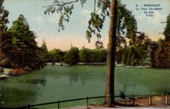 CPA Bordeaux Le Parc Bordelais Le Lac Tito 