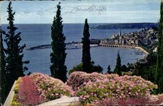 CPA La Cote d'Azur Menton AM Le Port La Ville 