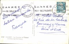 CPA Cannes Les Regates et l'Esterel Bateaux