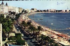 CPA Cannes Le Boulevard la Hlage et les Grands l'Hotel de la Croisette 