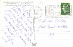 CPA Les Sites Merveilles de la Cote d'Azur Menton alpes maritimes Le Port de Garavan la ville et le 