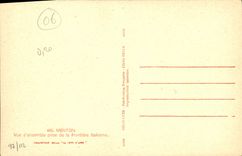 CPA Menton vue d'ensemble prise de la Frontiere Italienne 