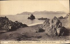 CPA Environs de Cannes Alpes Maritimes L'Esterel vue prise de la Bocca 