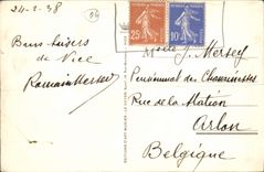 CPA Panorama de Menton a Cannes 