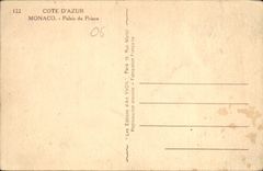 CPA Cote D'Azur Monaco Palos du Prince 