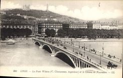 CPA Lyon Le Pont Wilson et le Coteau de Fourviere 