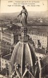 CPA Lyon Ancienne eglise de N D de Fourviere Statue de l'Immaculate Conception 