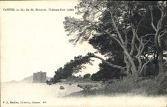 CPA Cannes Ile St Honorat Chateau fort 