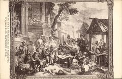 CPA Sancho et la Marchande de Noisettes 