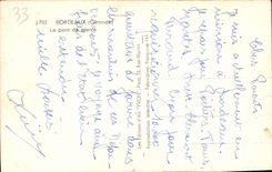 CPA Bordeaux Gironde Le pont de pierre 