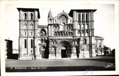 CPA Bordeaux Eglise Sta Croix 