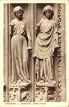 CPA Strasbourg Cathedrale Vierges Folles 