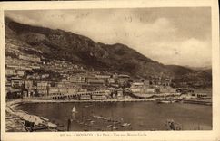 CPA Monaco Le Port Vue Sur Monte Carlo 