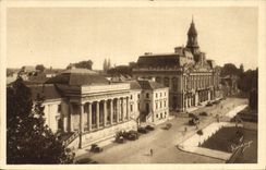 CPA Tours Le Palais du Justice et l'Hotel de Ville 