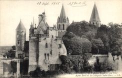 CPA Loches Le Chateau Royal La Tour Agnes Sorel et la Collegiate Saint Ours 