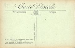 CPA Langeais Le Chateau AV seicle Cote Nord