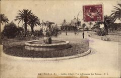 CPA Nice Jardins Albert et la Fontaine des Tritons 