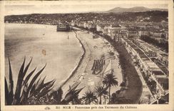 CPA Nice Panorama pris des Terrasses du Chateau 