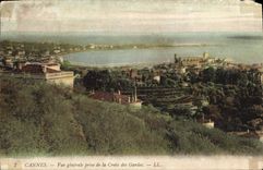 CPA Cannes vue generale prise de la Croix des Gardes 